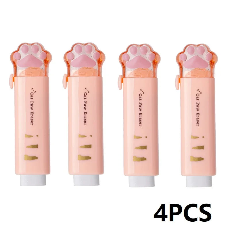Cute 4PCS Kids Animal Erasers - Fun School Stationery