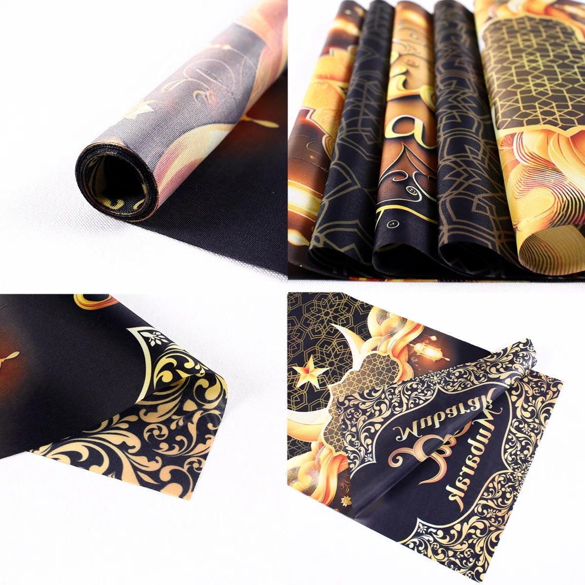 Eid Mubarak Table Runner Ramadan Tablecloths Ramadan Kareem Decoration for Home 2026 Islamic Muslim Party Eid Al Adha Gifts