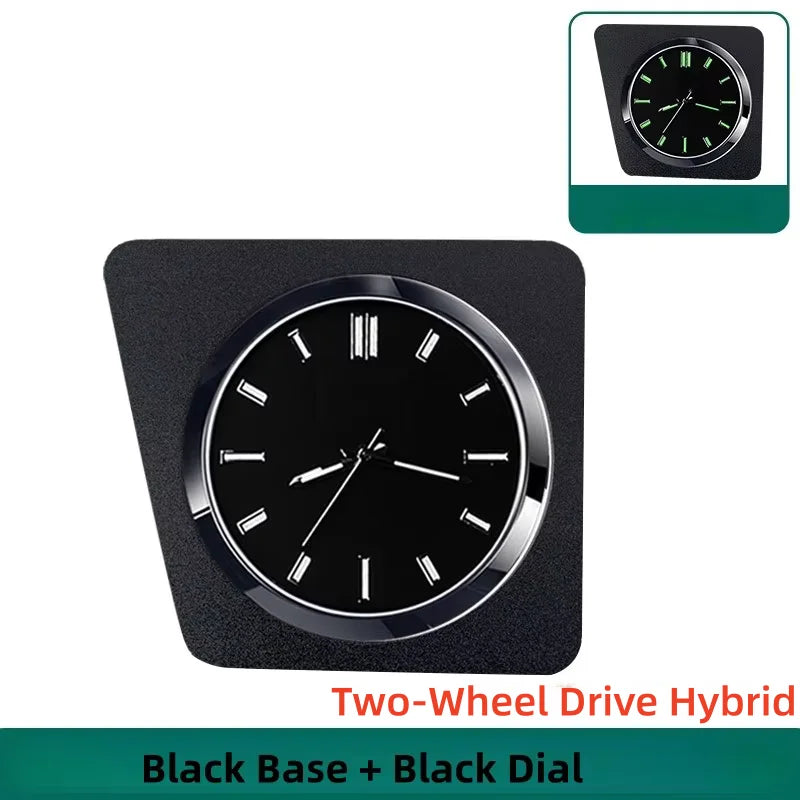 Car Dashboard Stick-On Luminous Digital Clocks Auto Vehicle Air Outlet Mini Watches For Toyota RV4 WILDLANDER 2024-2025