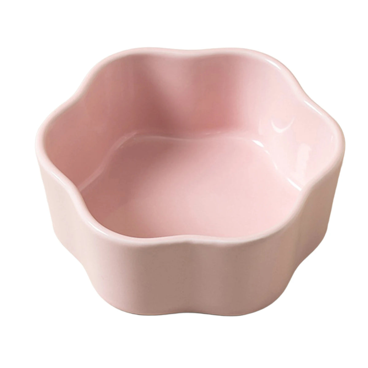 Flower-Shaped Ceramic Cat Bowl - Anti-Tip Food Dish – photo 7