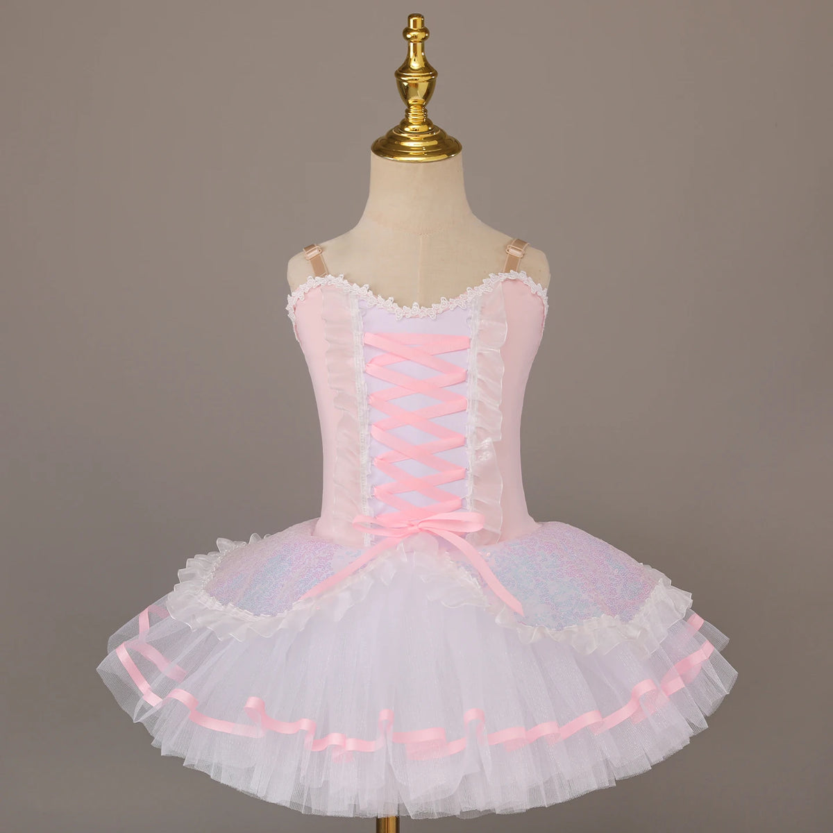 Red Giselle long ballet tutu dress