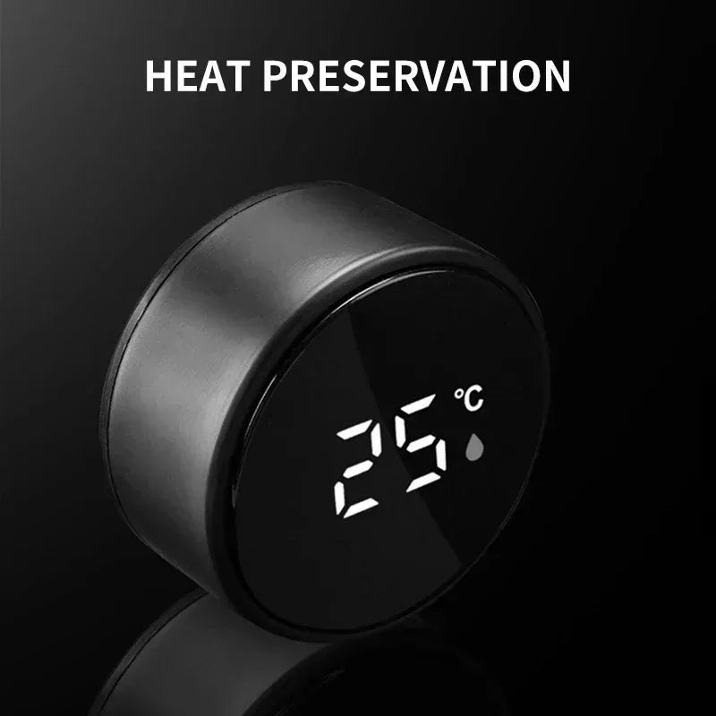 304 Stainless Steel Portable Car smart Thermos bottle with temperature display For TESLA MODEL X S 3 Y Car Emblem Accessories