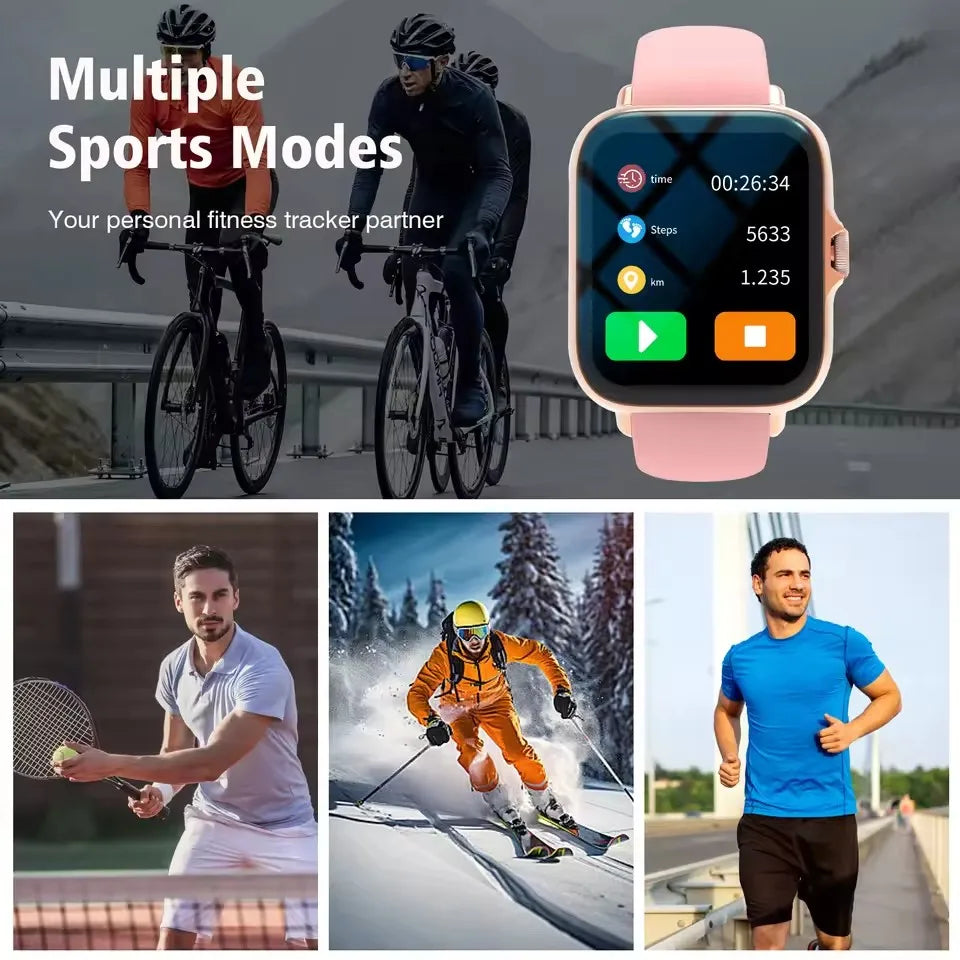 2026 New Bluetooth Call Smart Watch Information Push Men Women Health Monitoring Watch Pedometer IP68 Smartwatch For Android IOS