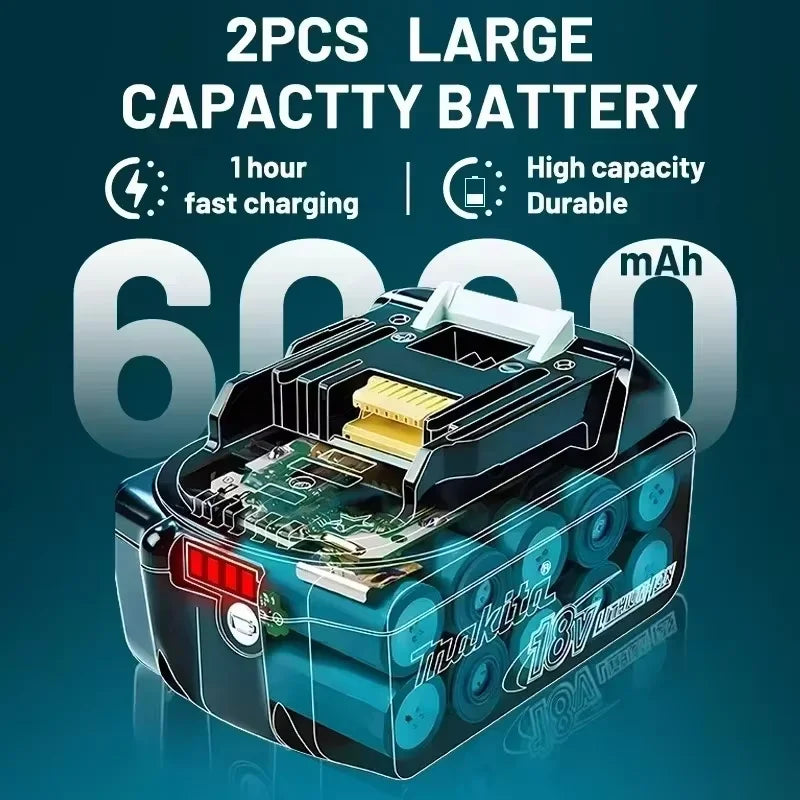 MMAlto Makita 18V LXT Replacement Li-Ion Battery – BL1860 BL1850 BL1840 BL1830 BL1815 | 3.0Ah 5.0Ah 6.0Ah | Sony Cells | LED Indicator