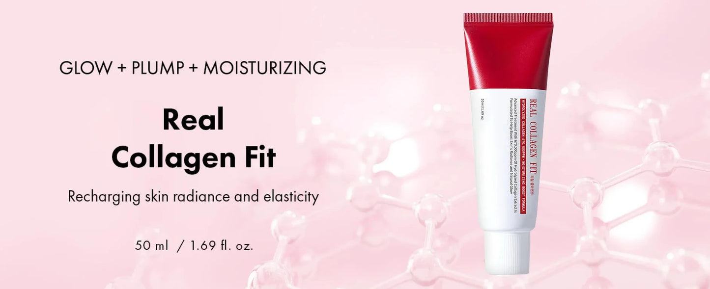 Real Collagen Fit, Collagen Wrapping Mask, Collagen 670,000ppm, Peel Off Facial Mask for elasticity, Hydrating, Glow, Glass Skin. Women