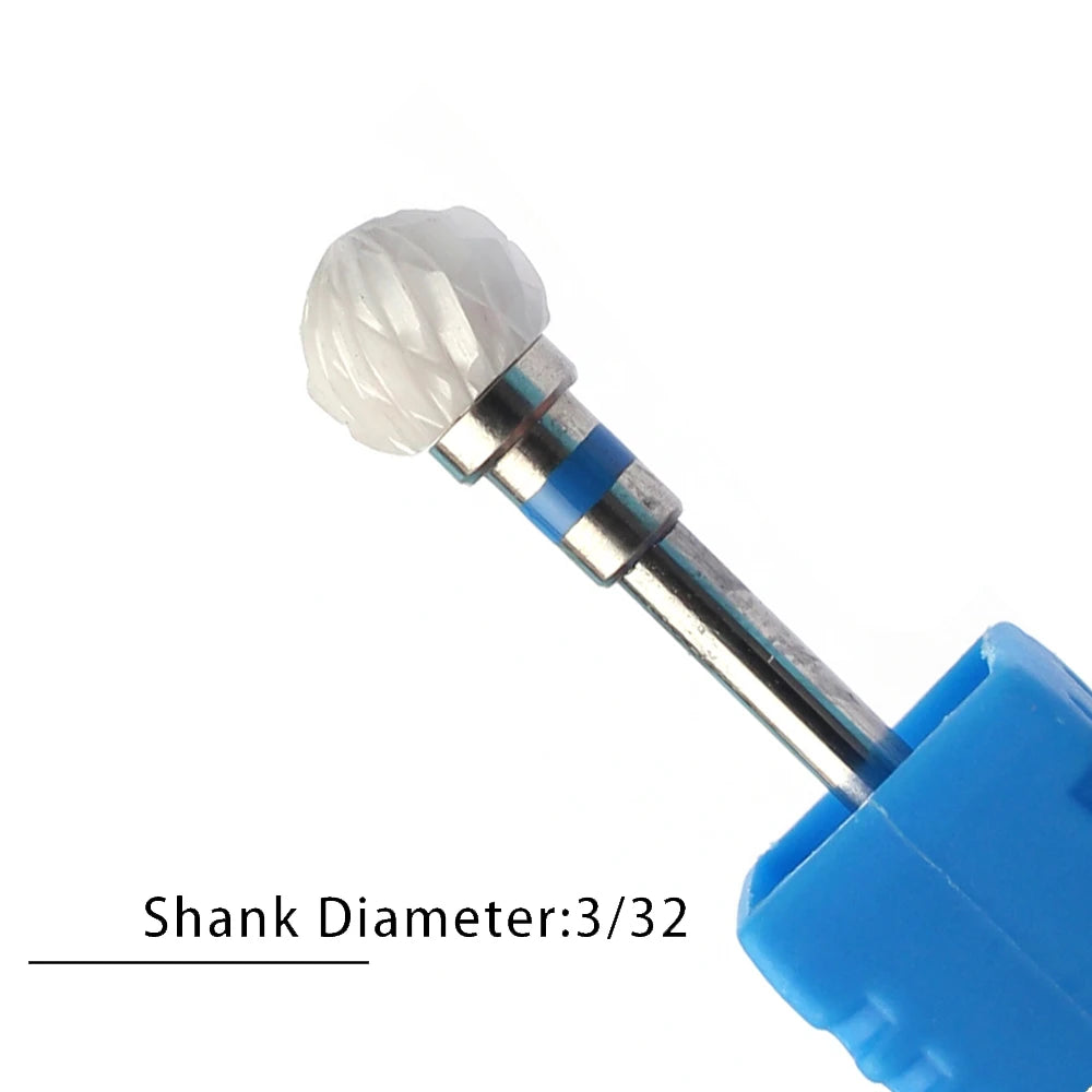 Nail Drill Bits Flame Ceramic Cutters for Manicure Electric Pedicure Nail Bits Gel Polish Remover Files Burr Nail Accessories