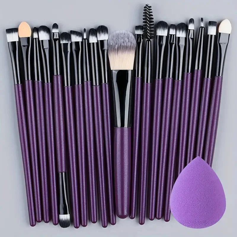Makeup Brush Set 20Pcs Kit Soft Fluffy Eye Shadow Brushes Cosmetic Foundation Powder Highlighter Blending Beauty Tool Beginners