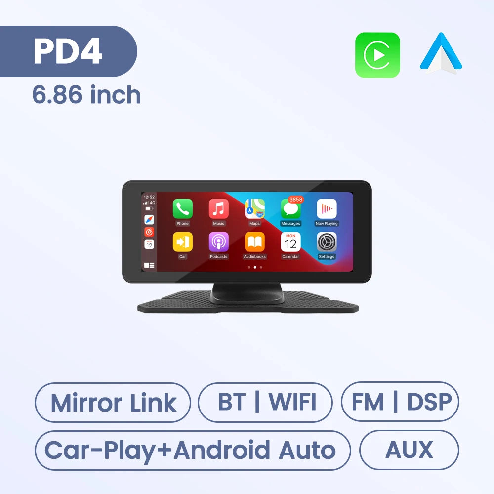 MEKEDE 6.86" Universal Car Stereo — Wireless CarPlay, Android Auto, MP5 Player, DSP, Bluetooth, FM/AUX