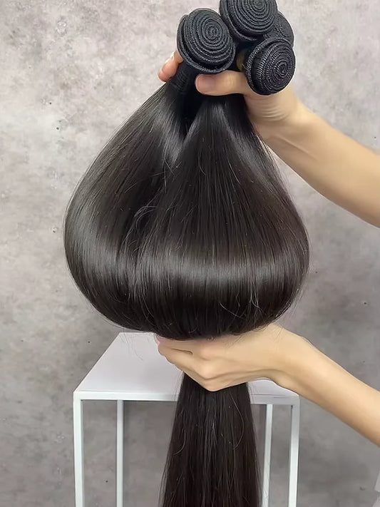 30 40 Inch Straight Bundles Human Hair 16A Remy Brazilian Virgin Weave 1 3 4 Pcs Raw Hair Bundles Extensions For Black Women