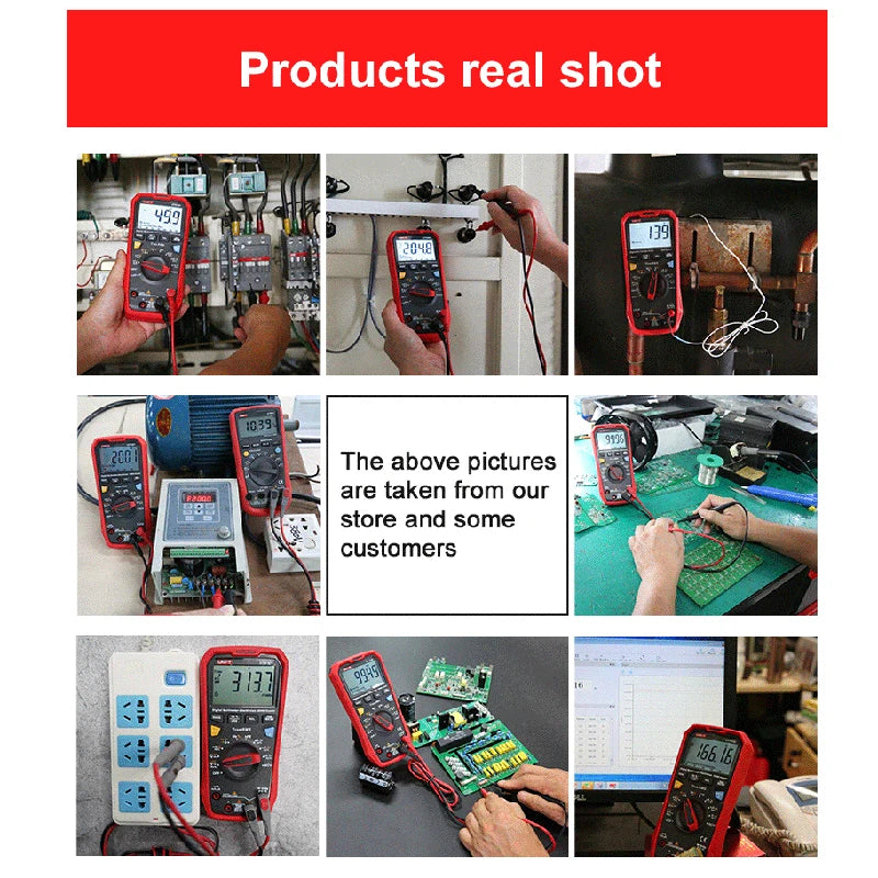 UNI T Professional Digital Multimeters UT61B+ UT61E+ UT61D+1000V Analog Multimeter Resistance Capacitance Test Multi Tester