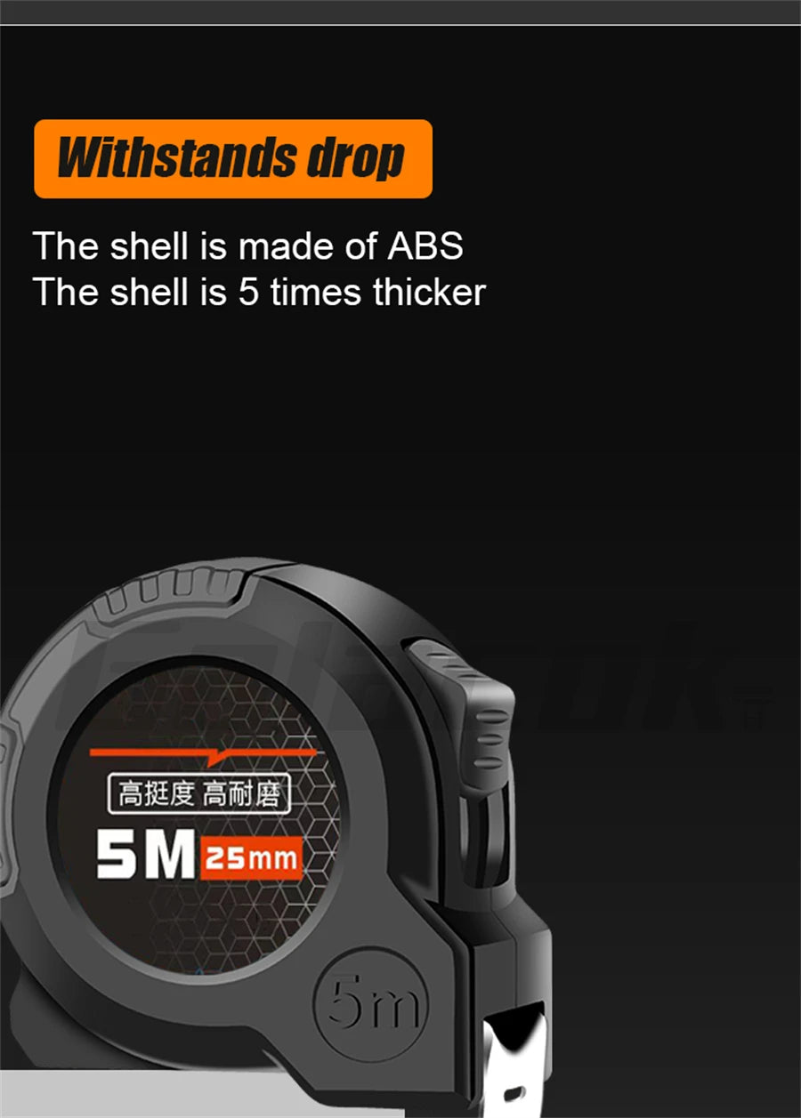3/5/7.5/10 meter tape measure Anti-drop stainless steel tape measure site construction meter measure puller rule Measuring Tools