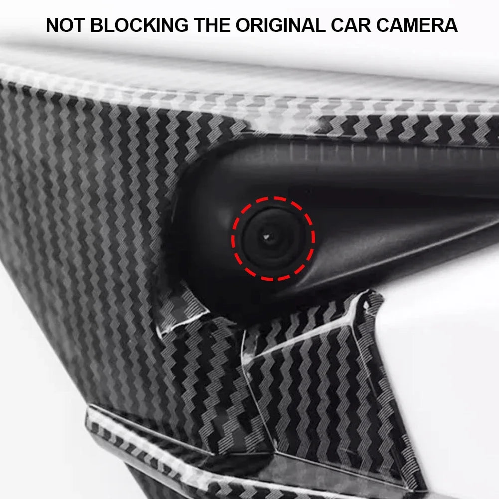2Pcs Car Side Camera Protection Covers Kit Decoration Sticker Car Modification Accessories for Tesla Model 3 Moel Y 2020-2025