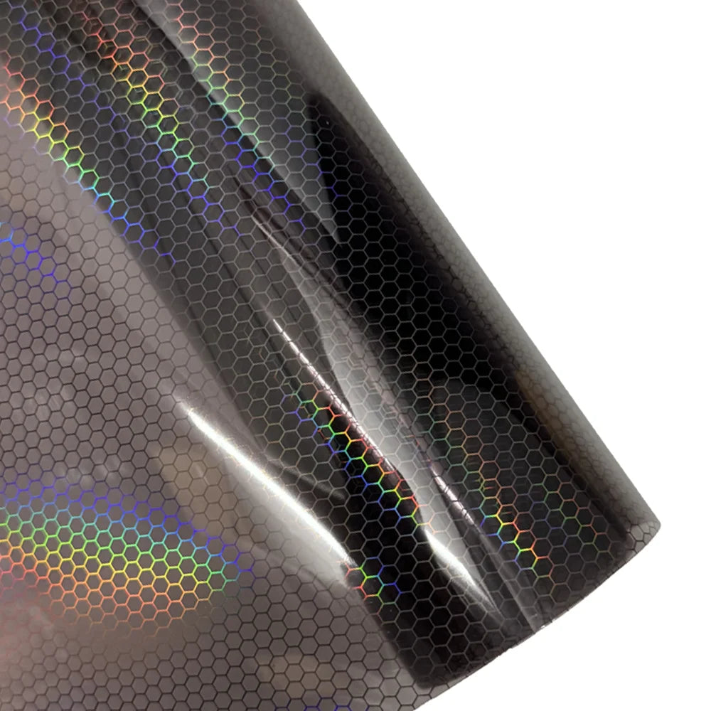 Car Laser Honeycomb Headlights Taillight Lamp Vinyl Wrap Automobile Headlight Tint Waterproof Film Fog Light Taillight Stickers