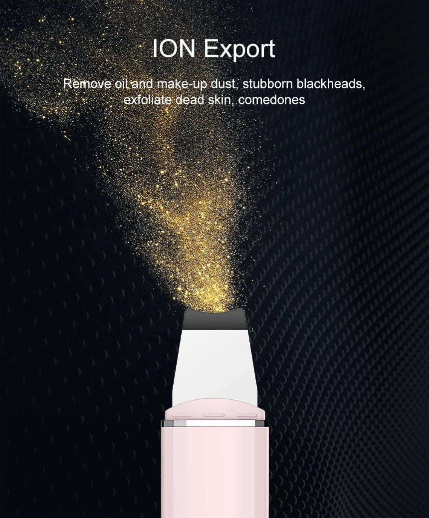 ANLAN Ultrasonic Skin Scrubber Facial Pore Cleansing Spatula Microcurrent Facial Lifting Ultrasonic Peeling Beauty Skincare Tool