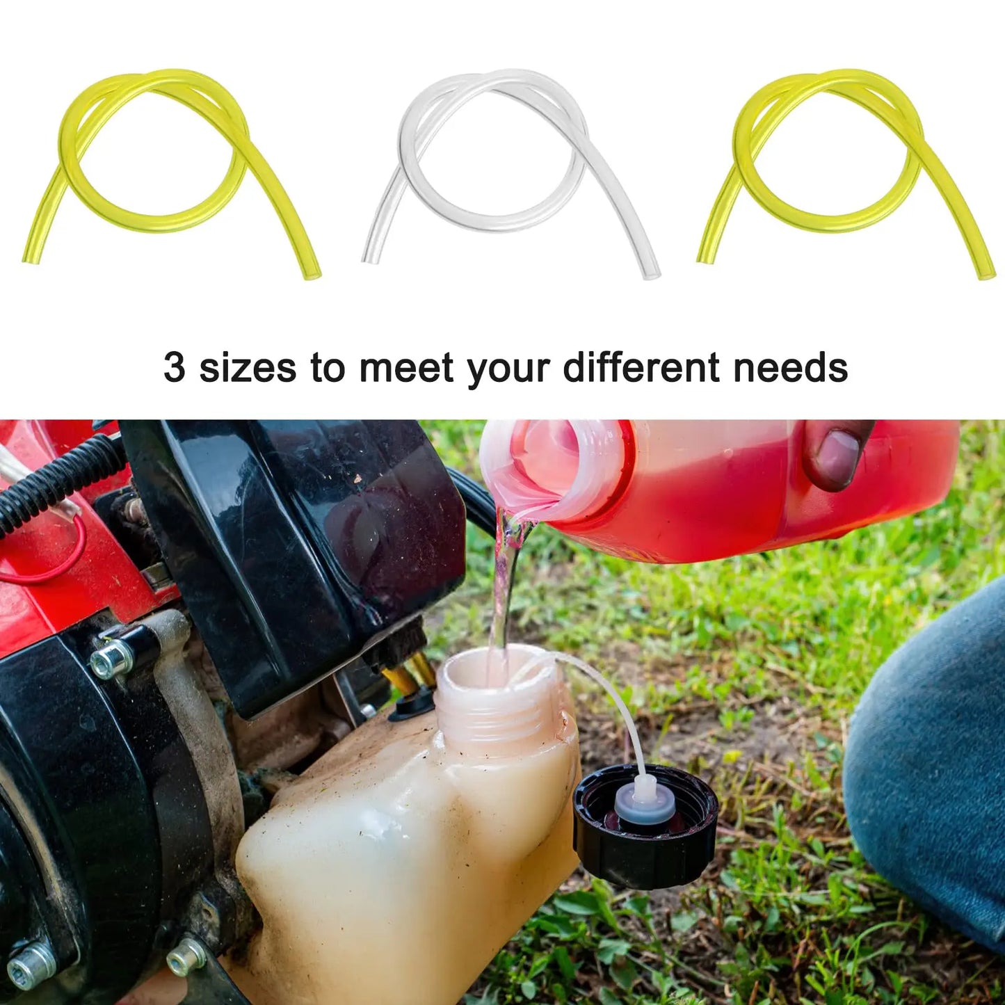 1Set Fuel Line Hose Fuel Filter 2mm/2.5mm/3mm Tube Fuel Primer-Bulb Garden Chainsaws Blowers Trimmers Lawn Mower Accessories