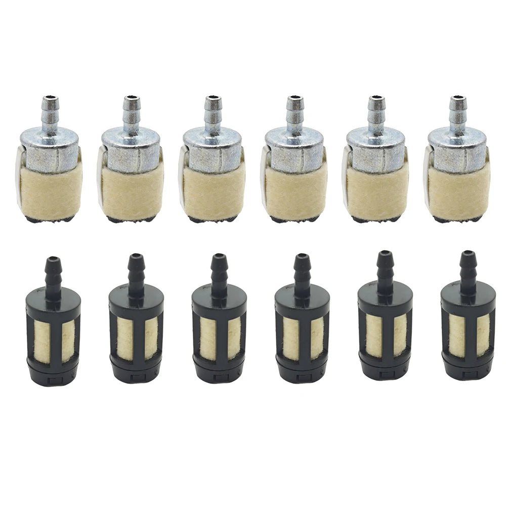 6pcs 125-527 Fuel Filter for ECHO String Trimmer SRM210 GT200 SRM225 SRM210 SRM2100 GT225 PAS225 PB200 Fit Chainsaw Brush Cutter