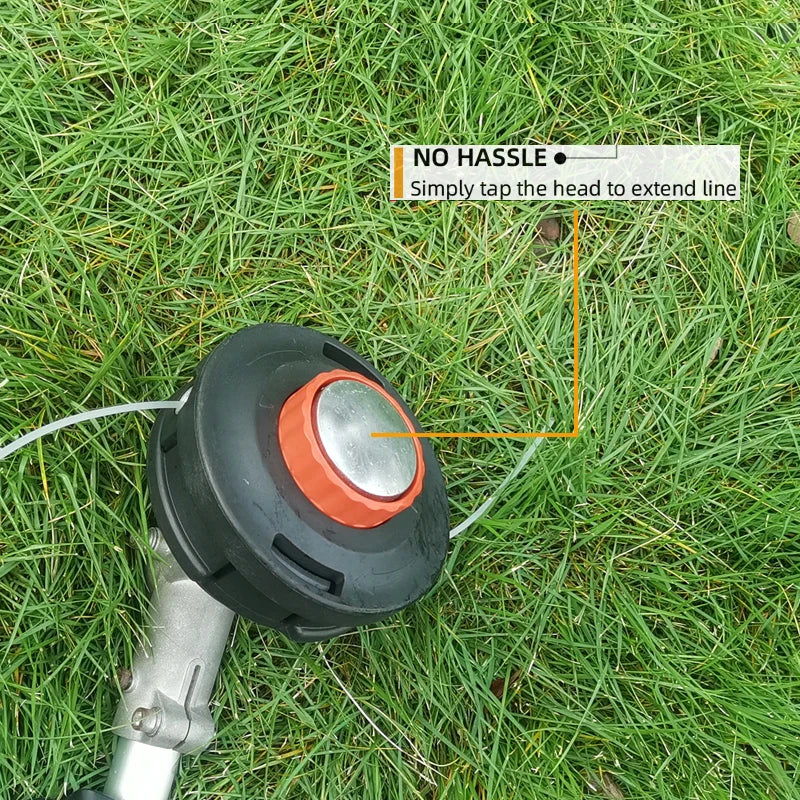1Pc New Bearing Grass Trimmer Head, Mounting Hole M10X1.25Mm, Includes 1 High-Quality Spring and 2 Aluminum Cable Clips, More Durable Bearing Design, No Need to Open the Cover to Thread the Line, Easy to Release the Line with