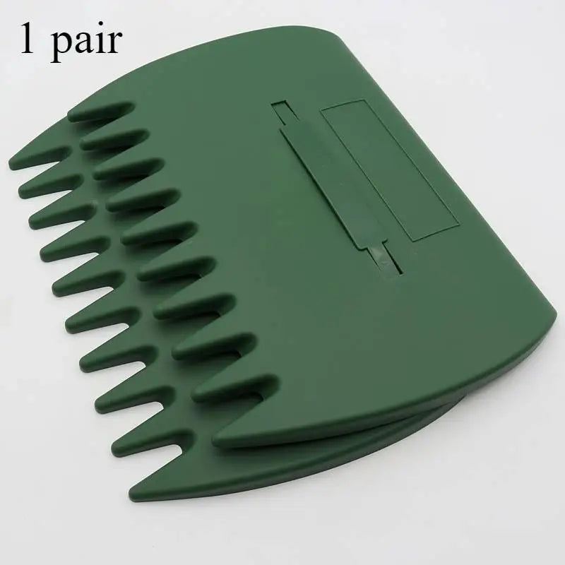 Leaf Grabber Hand Rakes (Pair) – Large Plastic Rakes for Collecting Leaves & Yard Debris