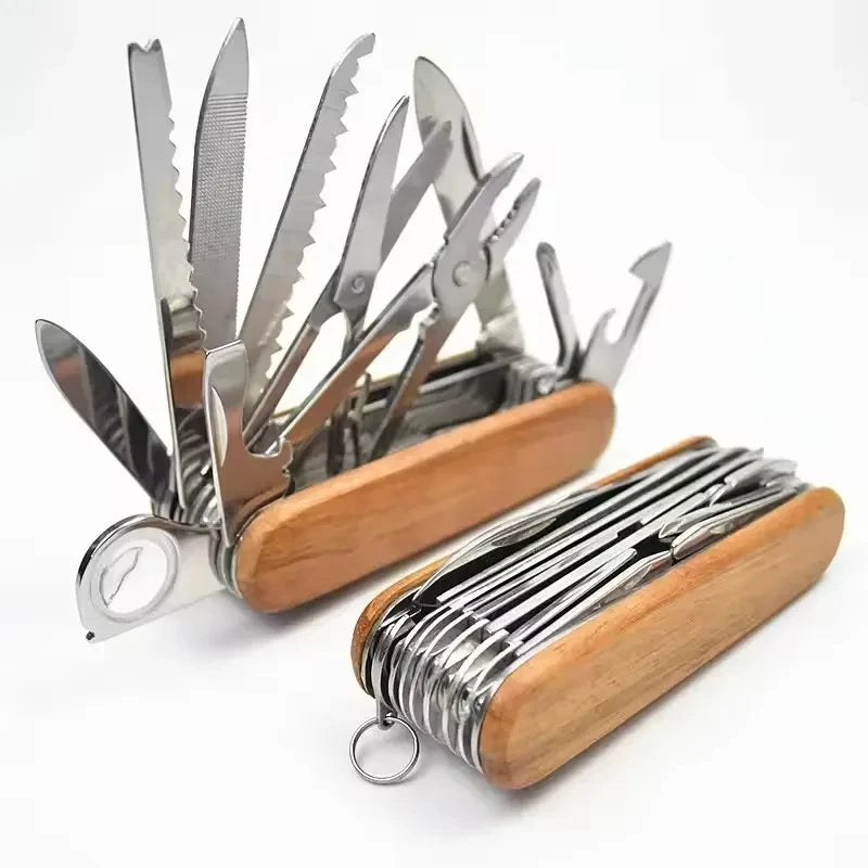 17 in 1 multifunctional pocket tool portable stainless steel folding camping pliers outdoor multifunctional pocket tool