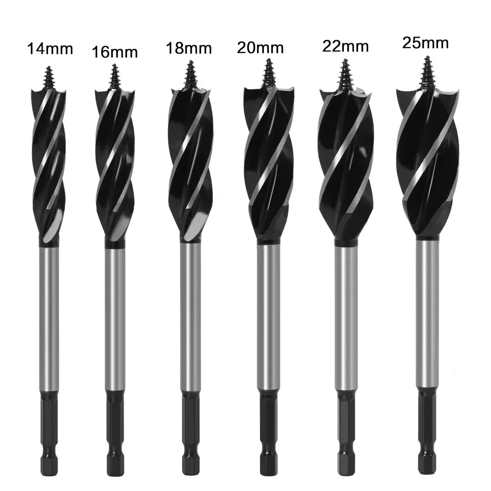 Hole Opener 10-35mm 1/4'' Hex Shank Twist Drill Bit, Reamer Auger Carpenter Joiner broca Drill Bits for Wood  Woodworking Tools