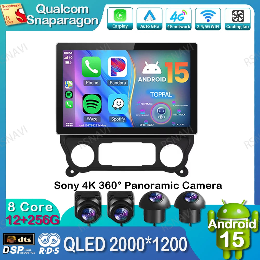 Car Radio Android 15 For Chevrolet Silverado GMC Sierra 2014 2015 2016 2017 2018 5G WIFI Viedo Player DSP Wireless RDS QLED IPS
