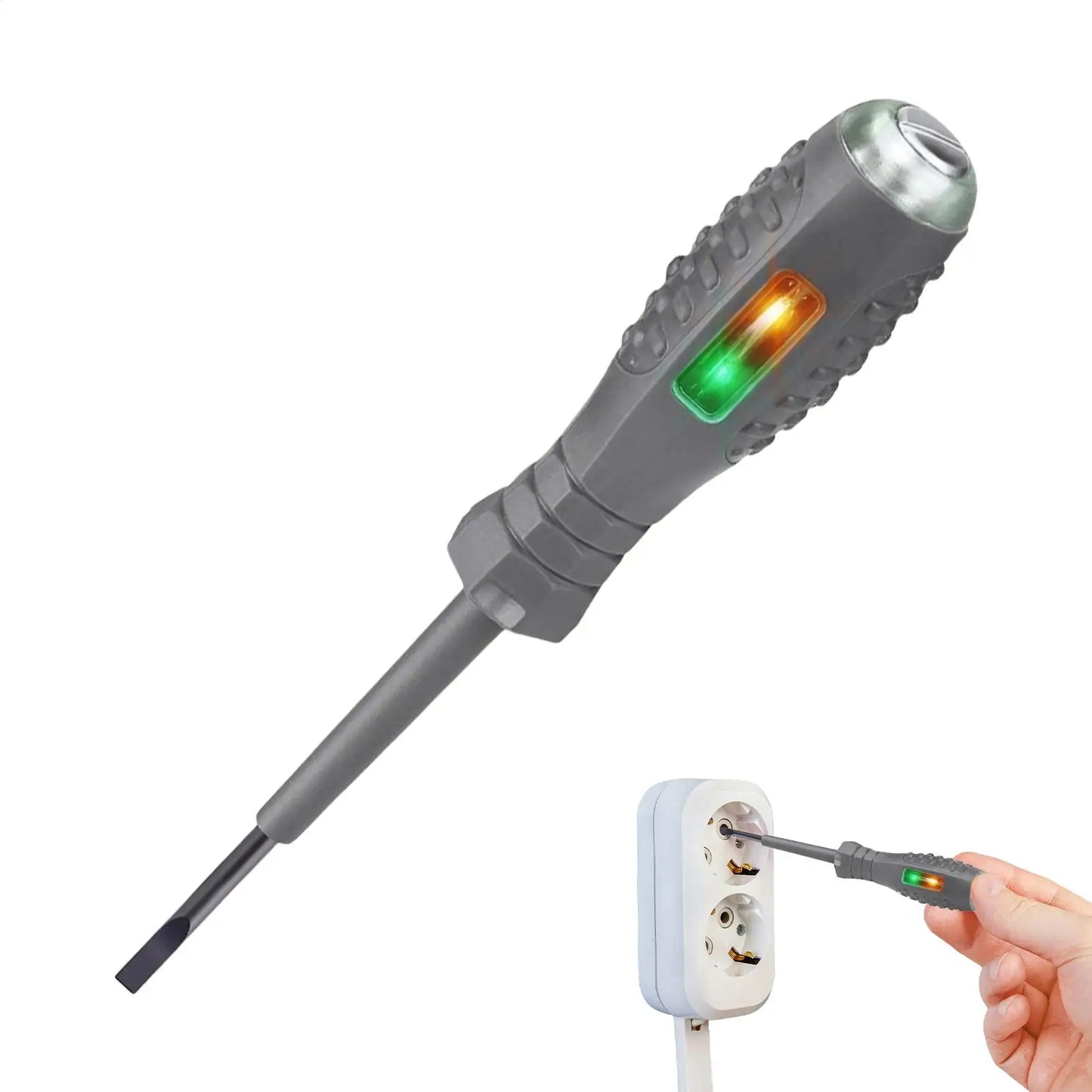 Multifunctional Electrician Test Screwdriver AC Non-contact Induction Test Pen Voltage Tester Red Green Induction Lights