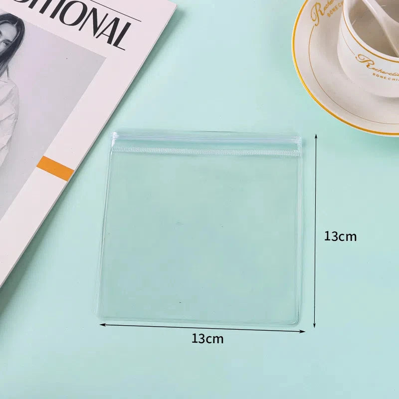 50/20/10 PCS PVC Self Sealing Jewelry Bag Thick Necklace Bracelet Ziplock Bag Ring Storage Holder Bag Storage Anti-oxidation Bag