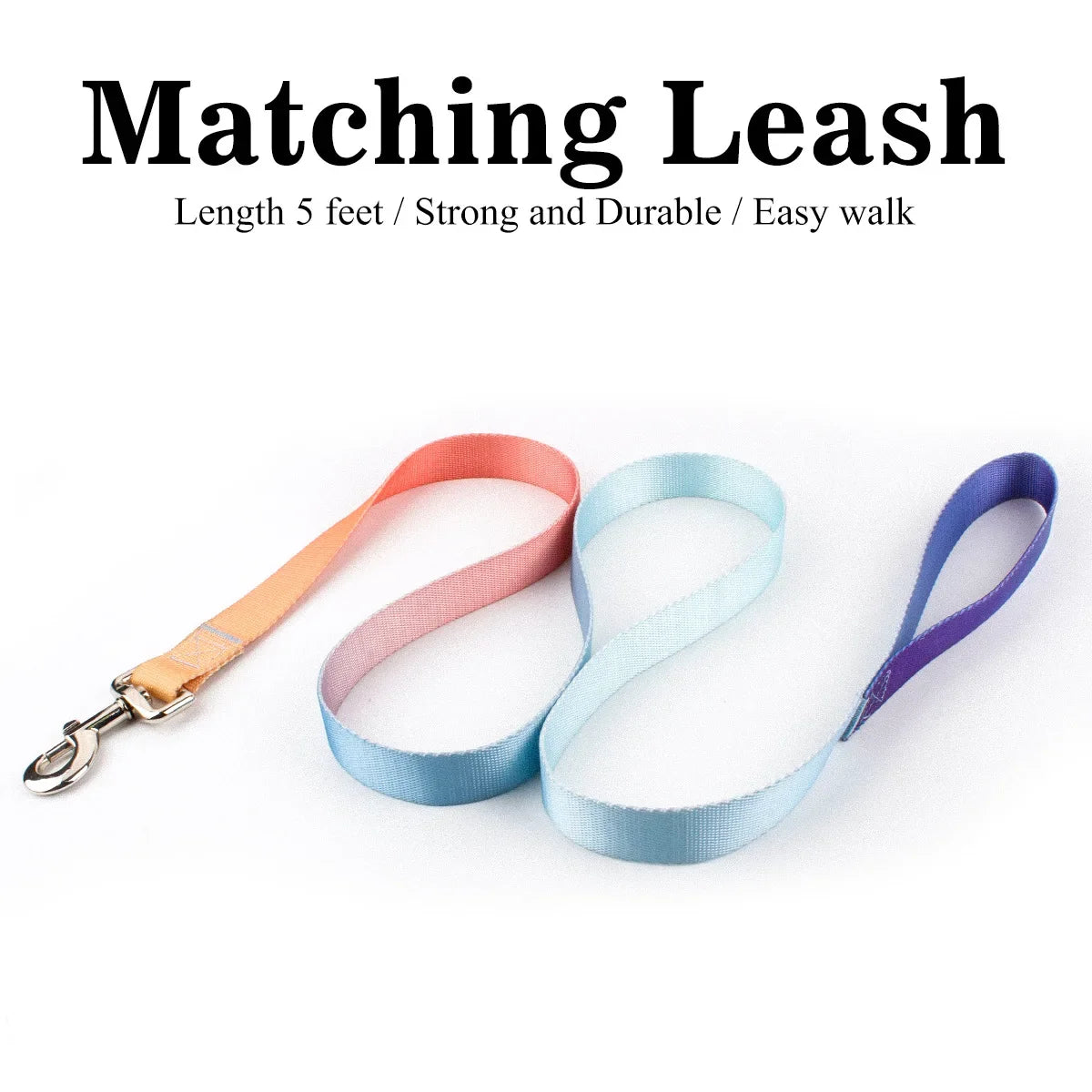 Adjustable Nylon Dog Collar & Leash Set - Quick Release Buckle - photo 17