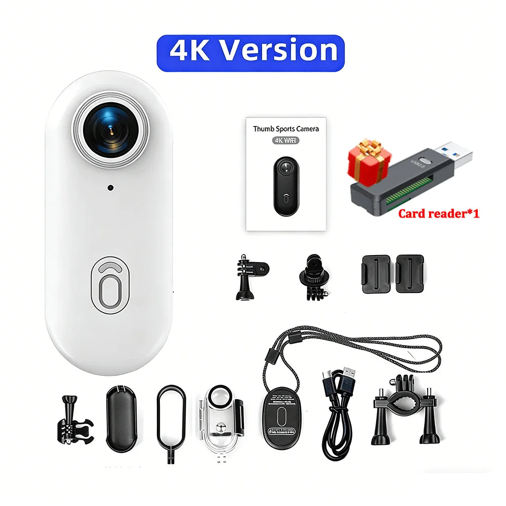 Mini 4K Pocket Body Cam — Magnetic Waterproof POV Vlog Camera