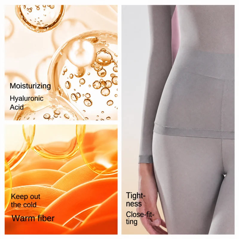 Women's Stacked High Collar Thermal Top - Seamless Stretch Base Layer - photo 6
