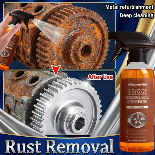 Car Rust Removal Spray Iron Powder Rust Remover Auto Rust Cleaning Agent Paint Chrome Paint for Metal Surfaces Cleaning Tool