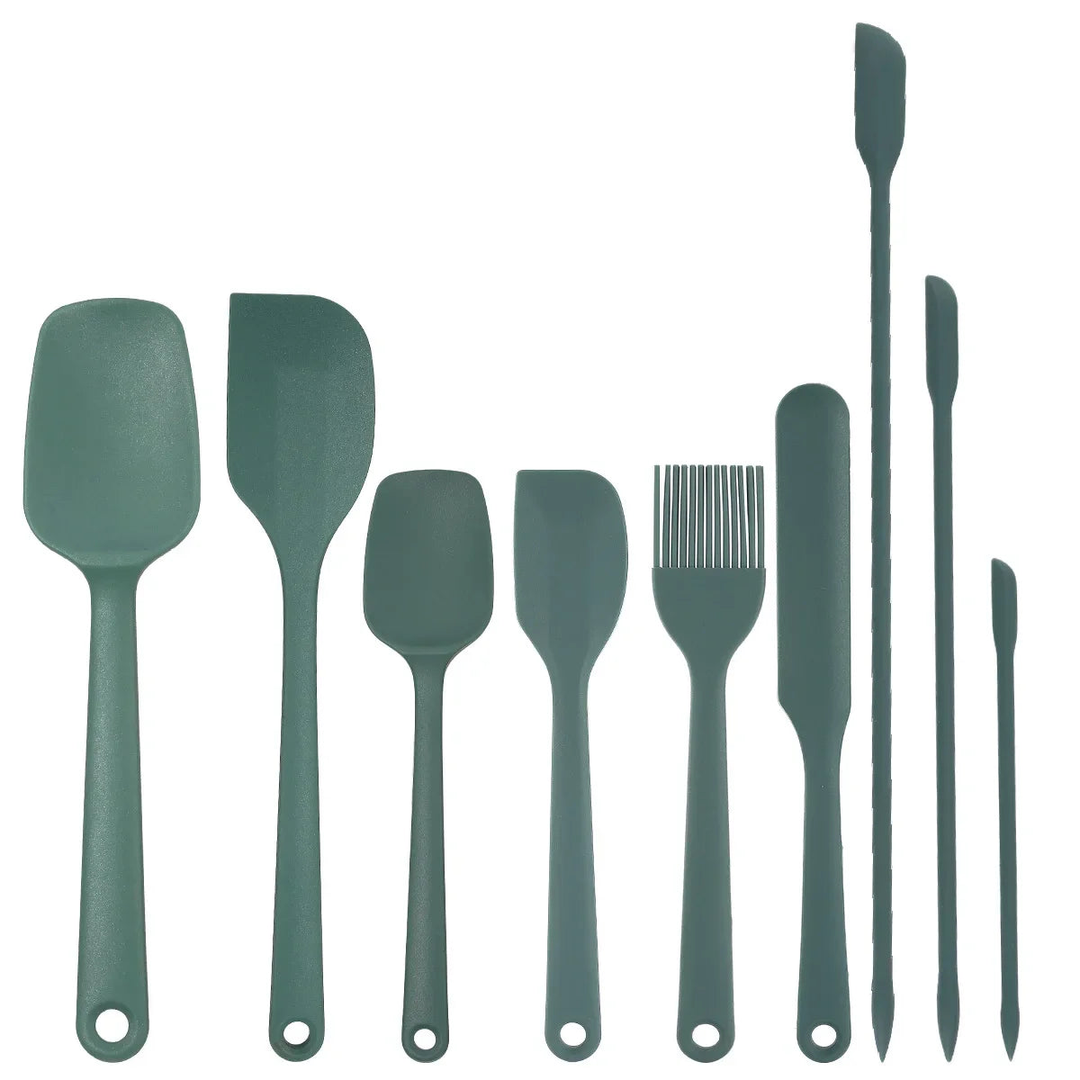 Silicone Baking Utensil Set - Spatulas, Scraper & Oil Brush - photo 6