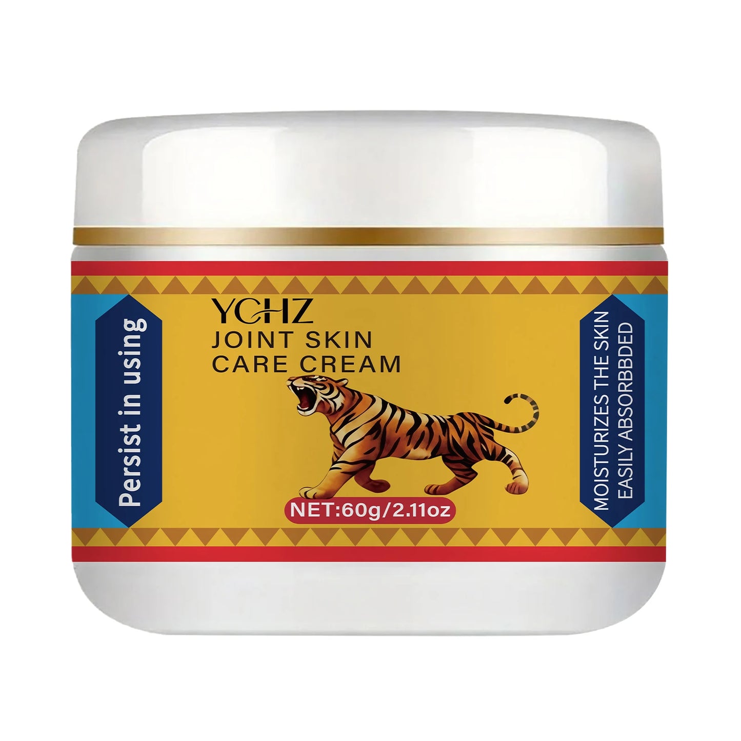 Tiger Massage Cream Moisturizes the Skin, Is Easily Absorbed, and Is a Perfect Companion for Sports Enthusiasts - 60g