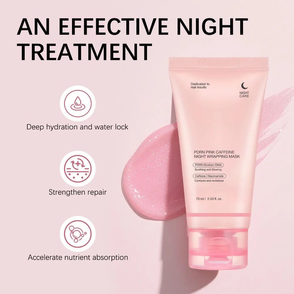Korean Night Collagen Sleep Mask: Gently Firms, Reduces Puffiness for Refined Contours & Glass-Like Skin, women