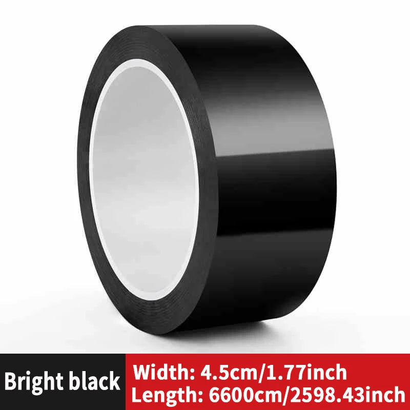 Car modified color film, High brightness black carbon fibrous PET car interior and exterior sticker, body mid net modification
