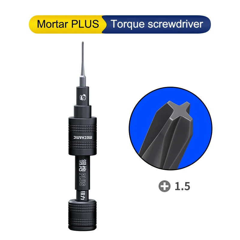 【MECHANIC】MORTAR PLUS  Torque Screwdriver High Strength Screwdriver for IPhone Android Phone Disassembly Limited Torque Tools