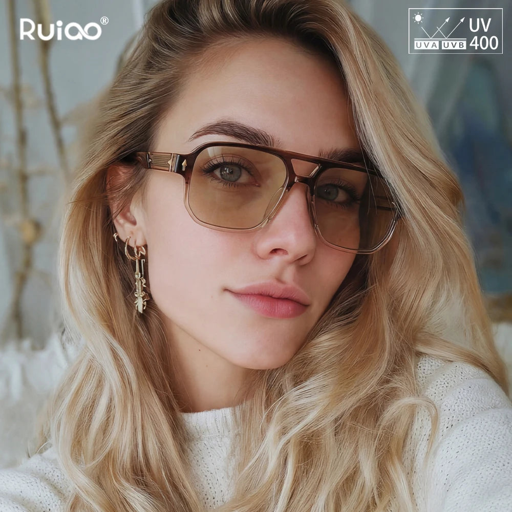 Transparent Frame Sunglasses — Retro Unisex UV400 Shades