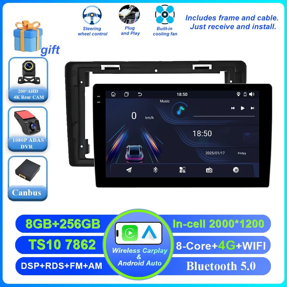 Car Android 15 Radio Stereo For Citroen Berlingo B9 Peugeot Partner 2008 - 2019 wireless CarPlay Android Auto No 2 din 2din DVD
