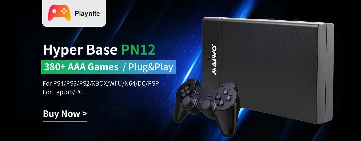 M8 Retro Game Stick – 25,000+ Games, 12 Emulators, 4K HD & 2 Wireless Gamepads | PS1/MAME/FC/SFC