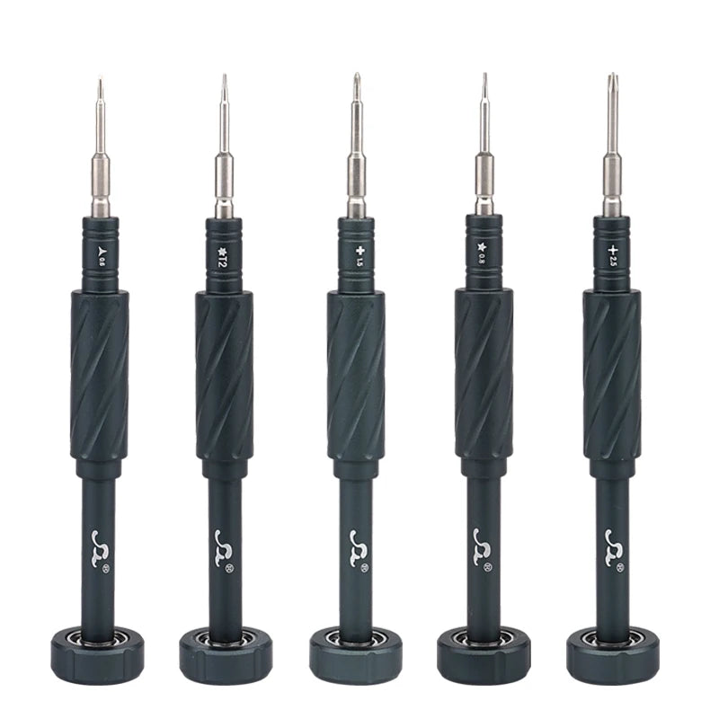 S2 Steel Precision Screwdriver Aluminum Alloy Non Slip Handle Magnetic Tip 360 Noise Reduction Bearing for iPhone Samsung Repair