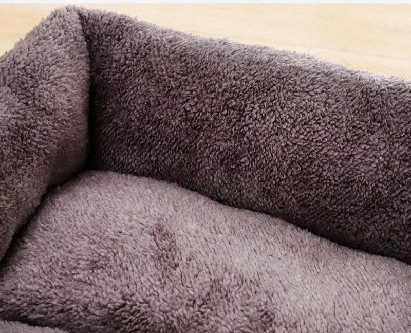 Plush Pet Sleeping Mat - Non-Slip Dog & Cat Bed, Black or Blue - photo 2