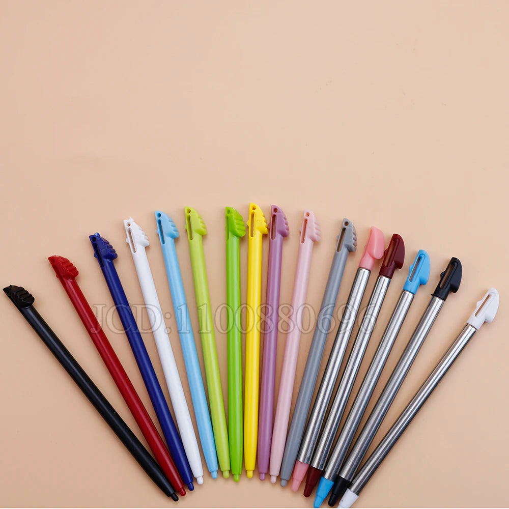 10pcs Plastic Stylus Screen Metal Telescopic Touch Pen For 3DS LL XL 3DSLL 3DSXL Game Console Accessories
