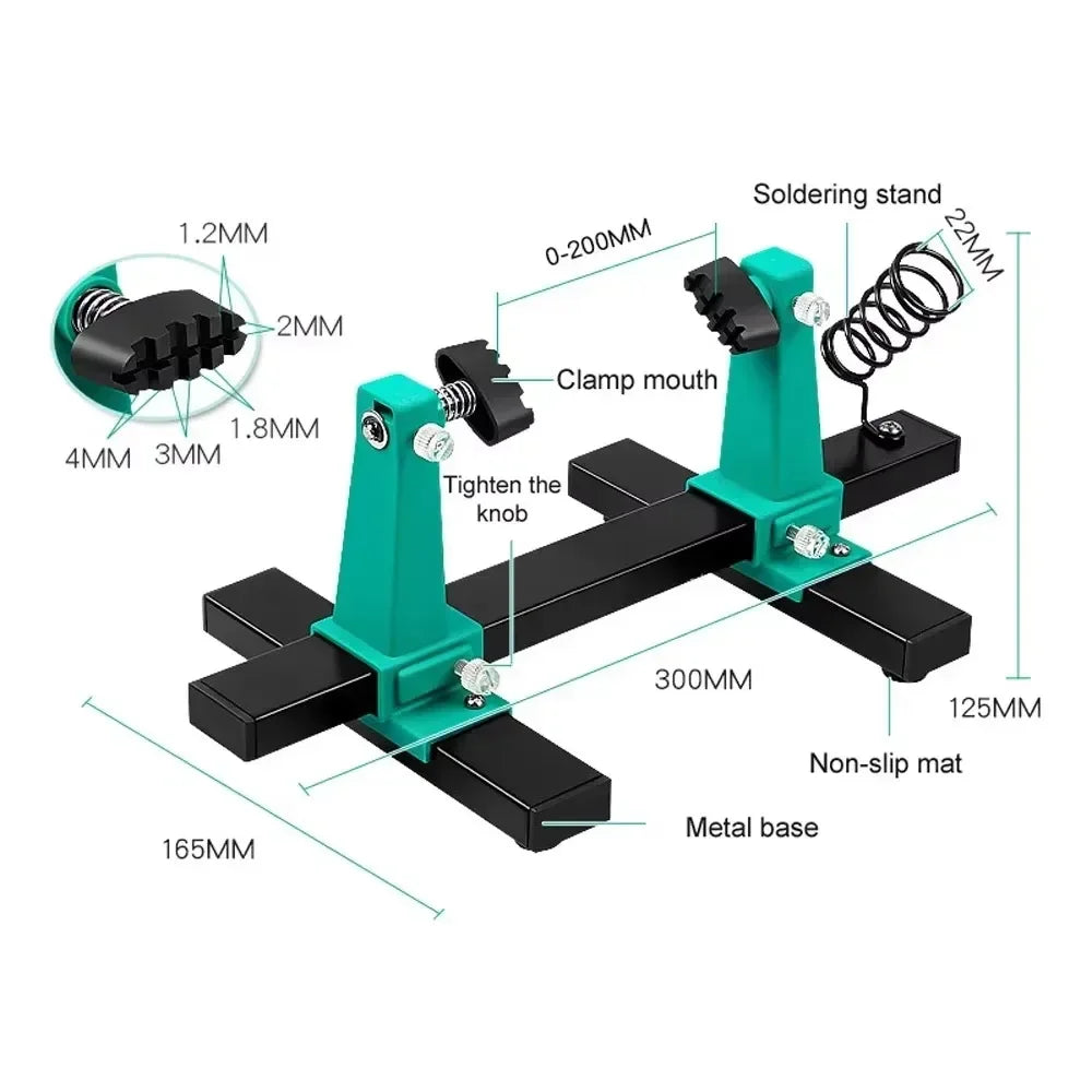 360 ° Rotation Printed Circuit Board Adjustable PCB Holder Jig Soldering Assembly Stand Clamp Repair Tools