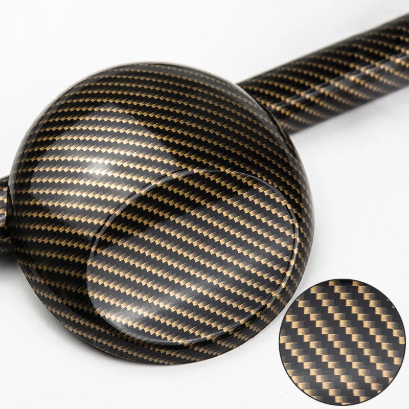 Super Glossy Black Gold Carbon Fibre Vinyl Sticker Wrap Film  Car Sticker Weatherproof Automotive Use