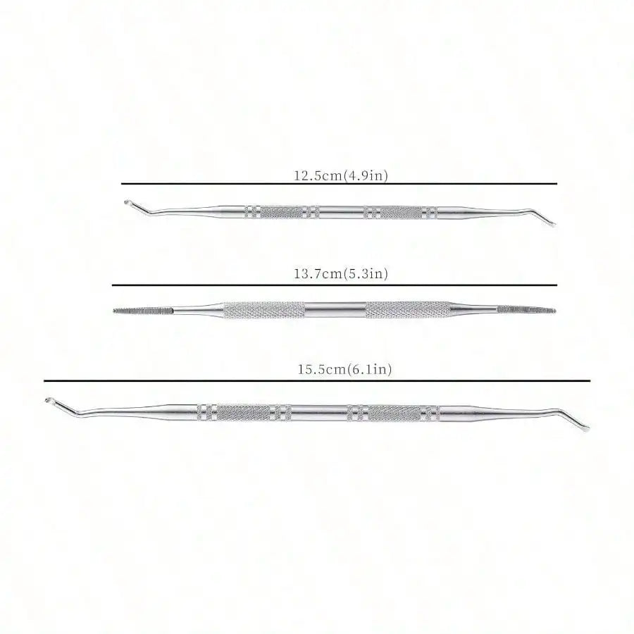 3pcs Nail Stain Removal Tool, Multifunctional Nail File, Pedicure Tool Beauty File, Ingrown Toenail Tool Pedicure Nail Cleaner
