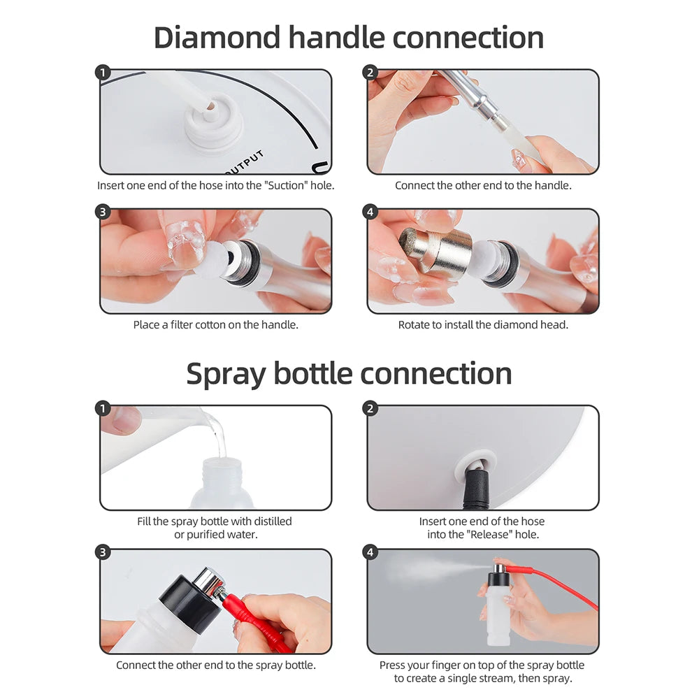 Foreverlily Diamond Microdermabrasion Dermabrasion Machine Water Spray Exfoliation Beauty Machine Wrinkle Face Peeling Machine