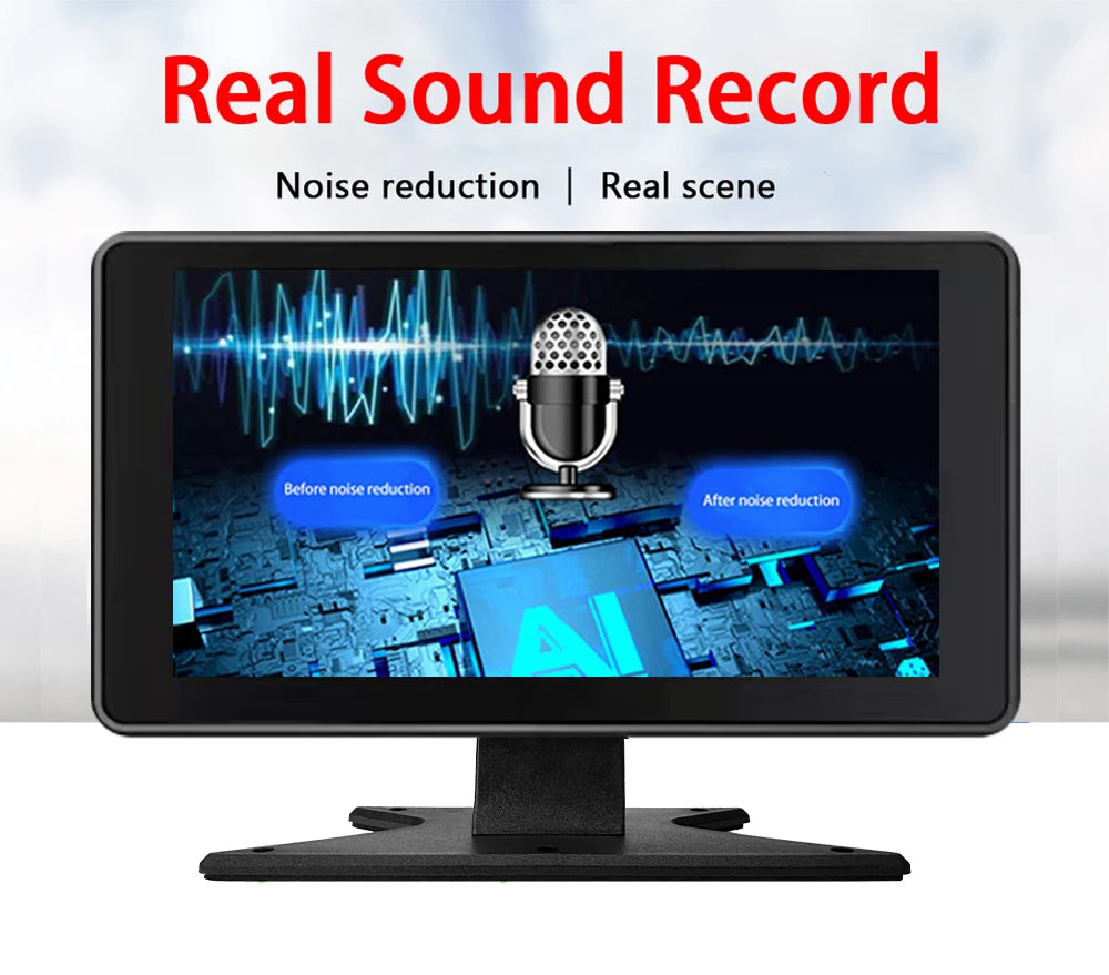 7 inch Truck DVR System BSD Sound and Light Alarm 2CH 1080P Night Camera Touch Screen MP5 BT AHD Monitor 24H Parking Recorder