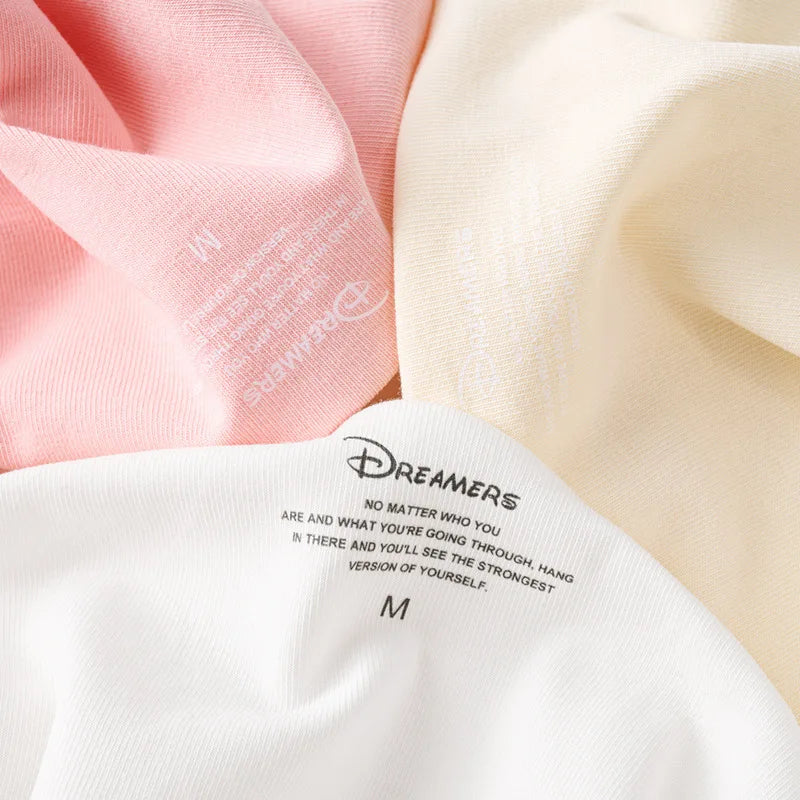 Women's Cotton Loose T-Shirt — Korean Streetwear Short-Sleeve Summer Tee