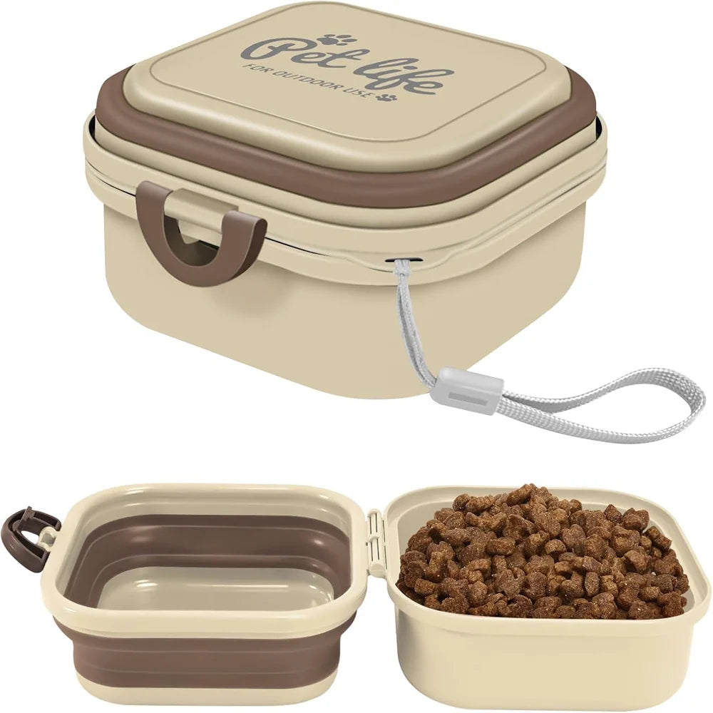 2-in-1 Travel Dog Bowl with Lid - Food & Water Feeder – photo 8