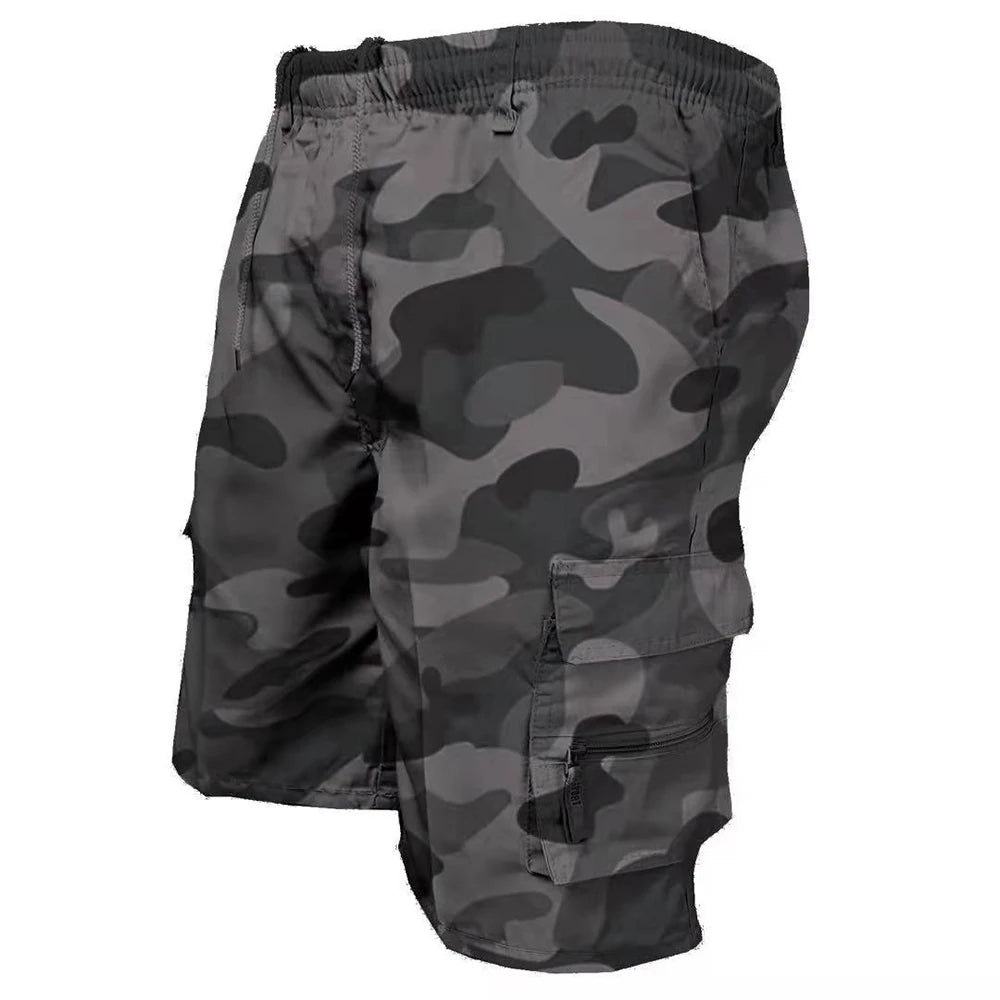 Men Military Tactical Shorts Summer Loose Casual Cargo Shorts Multi Pocket Outdoor Jogging Sweatpants Hiking Pants